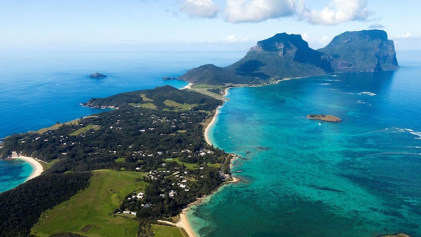 Aerial view of LHI photo: Ian Hutton
